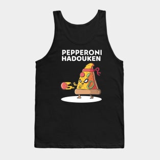 pizza pepperoni Hadouken Tank Top